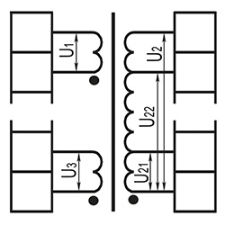 Электрическая схема трансформаторов ОСМ1